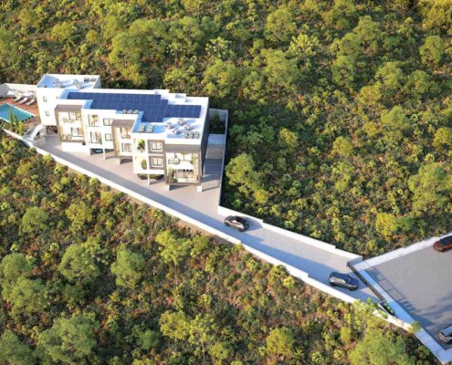 Квартиры в новом жилом комплексе на холмах Пафоса