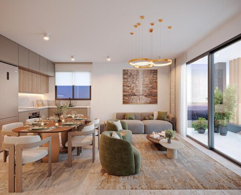 Квартиры в новом жилом комплексе в 10 минутах пешком от моря