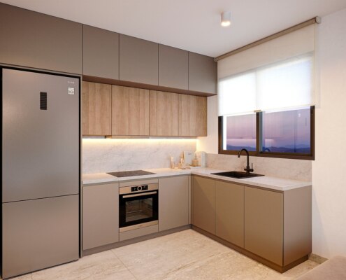 Квартиры в новом жилом комплексе на холмах Пафоса