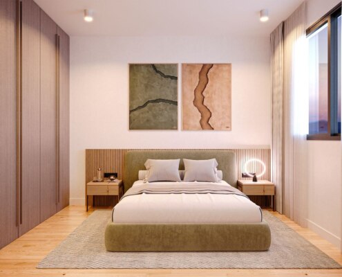 Квартиры в новом жилом комплексе на холмах Пафоса