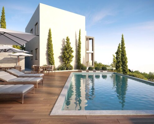 Apartments in a new residential complex in the hills of Paphos