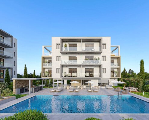 Apartments in a new residential complex, a 10-minute walk from the sea
