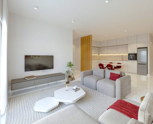 Квартиры в новом жилом комплексе в 10 минутах пешком от моря