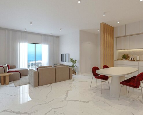 Квартиры в новом жилом комплексе в 10 минутах пешком от моря