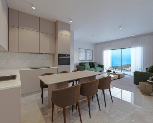 Квартиры в новом жилом комплексе в 10 минутах пешком от моря