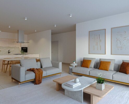 Квартиры в новом жилом комплексе в 10 минутах пешком от моря