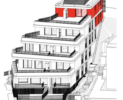 Premium duplex penthouse with a large terrace in the center of Portorož